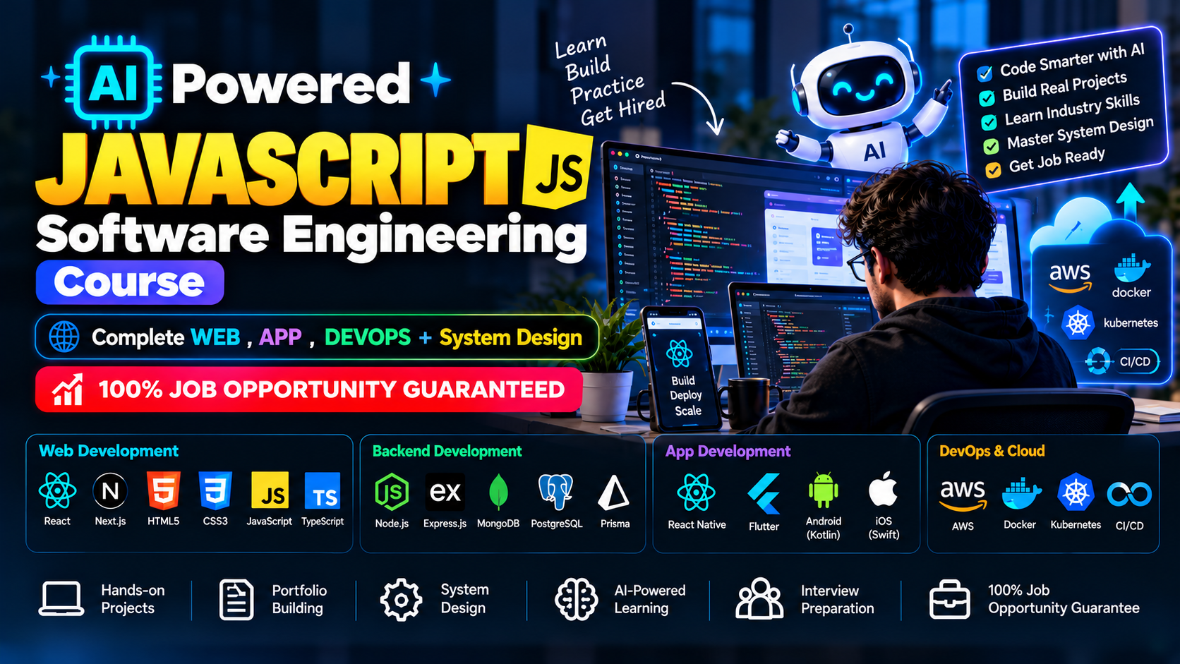 AI Powered (Complete) Software Engineering Course (JAVASCRIPT)